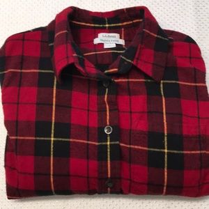 L.L. Bean women’s flannel shirt